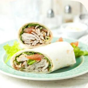 Chicken Wrap & French Fries