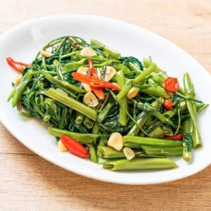 Stir-fry water spinach