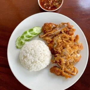 Fried Chicken Steak Rice