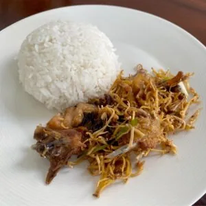 Ginger Stir Chicken Rice