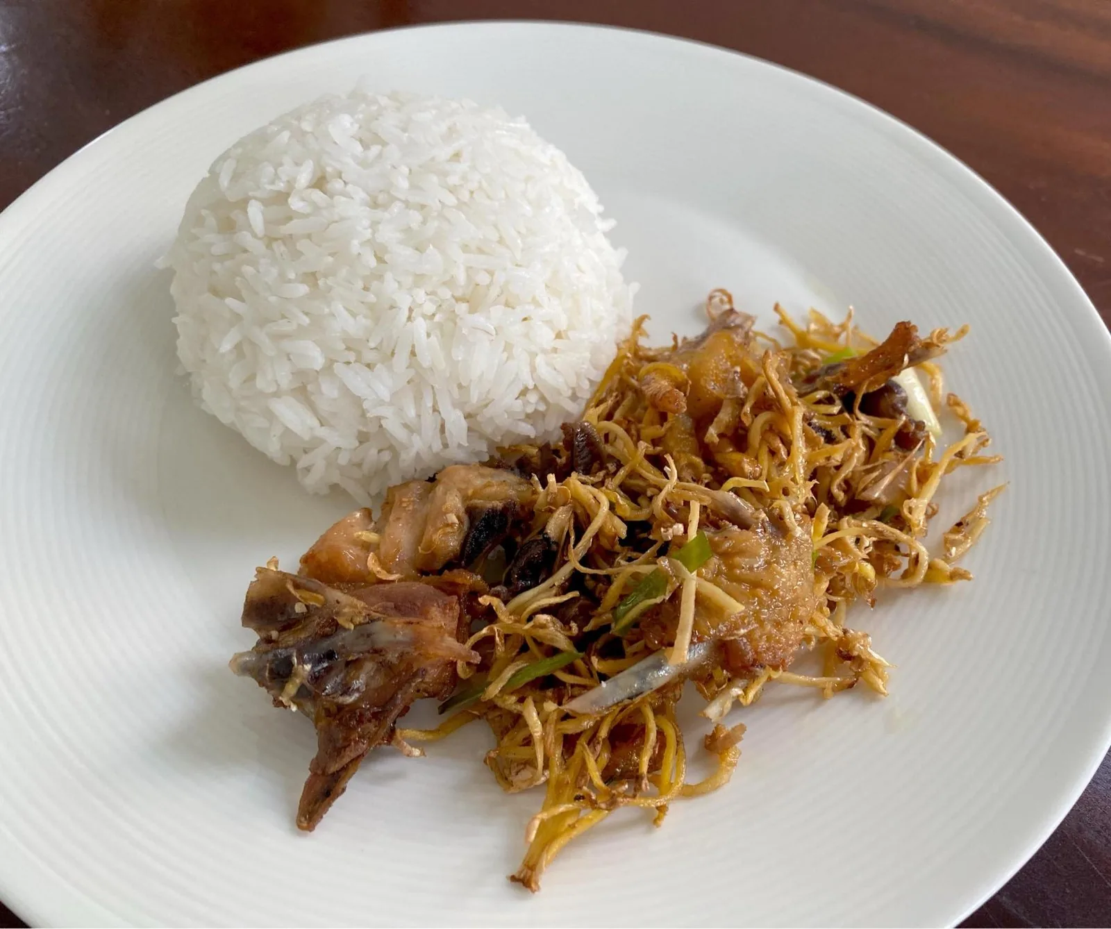 Ginger Stir Chicken Rice