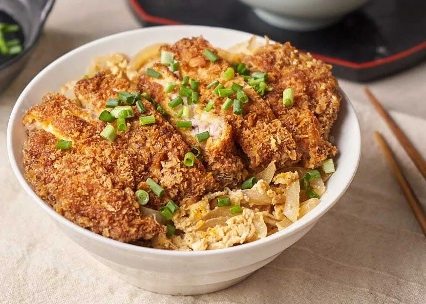 Japanese Chicken Cutlet and Egg Rice Bowl